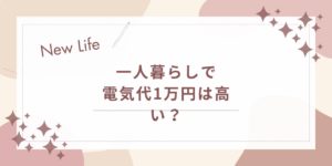 一人暮らしで電気代1万円は高い？まず見るポイントと今日からできる見直し方